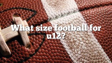 What size football for u12?