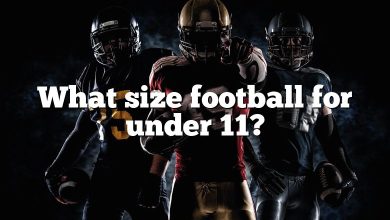 What size football for under 11?