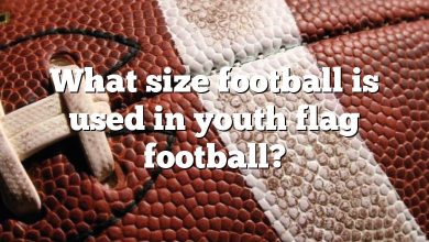 What size football is used in youth flag football?