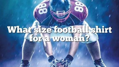 What size football shirt for a woman?