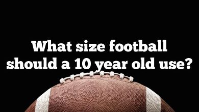 What size football should a 10 year old use?