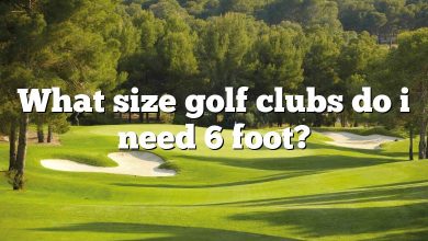 What size golf clubs do i need 6 foot?