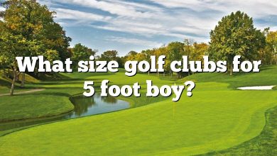 What size golf clubs for 5 foot boy?