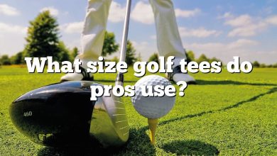 What size golf tees do pros use?