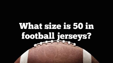 What size is 50 in football jerseys?