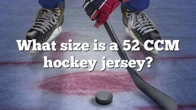 What size is a 52 CCM hockey jersey?