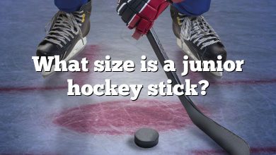 What size is a junior hockey stick?