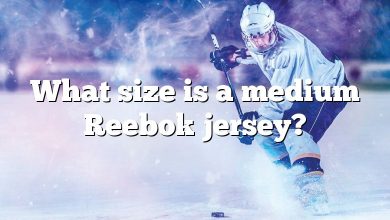 What size is a medium Reebok jersey?