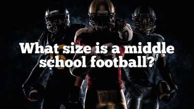 What size is a middle school football?