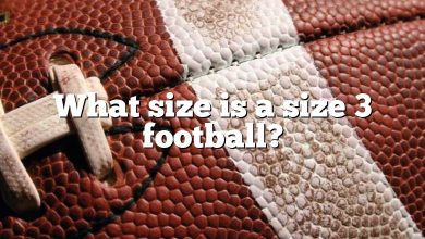 What size is a size 3 football?