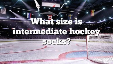 What size is intermediate hockey socks?