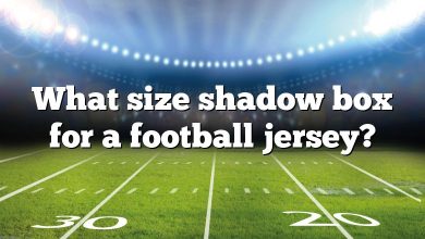 What size shadow box for a football jersey?