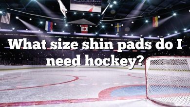 What size shin pads do I need hockey?
