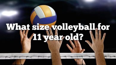 What size volleyball for 11 year old?