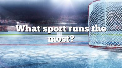 What sport runs the most?