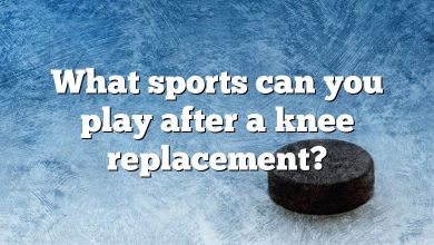 What sports can you play after a knee replacement?