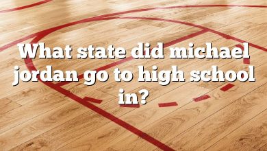 What state did michael jordan go to high school in?