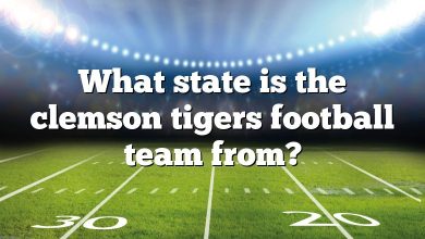What state is the clemson tigers football team from?