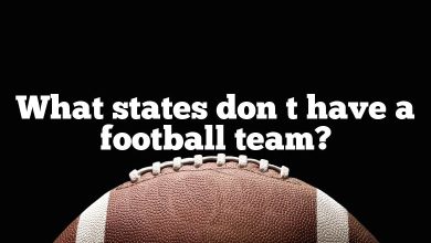 What states don t have a football team?