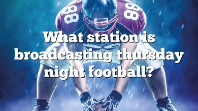What station is broadcasting thursday night football?