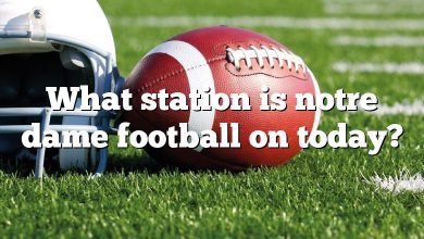What station is notre dame football on today?