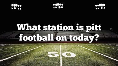 What station is pitt football on today?