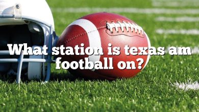 What station is texas am football on?