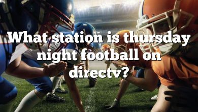 What station is thursday night football on directv?