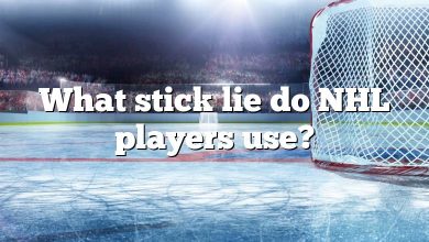 What stick lie do NHL players use?
