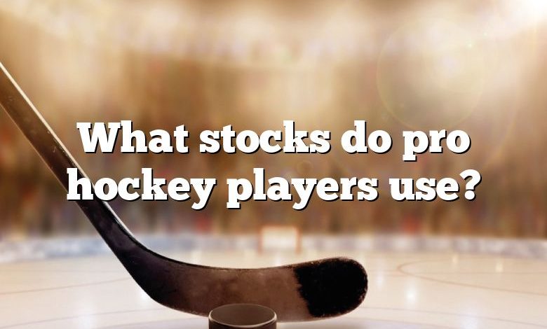 What stocks do pro hockey players use?