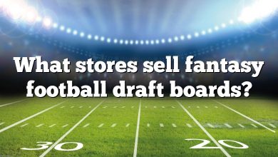 What stores sell fantasy football draft boards?