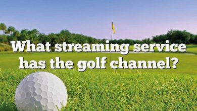 What streaming service has the golf channel?