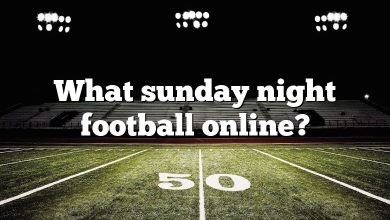 What sunday night football online?