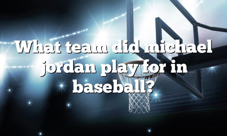 What team did michael jordan play for in baseball?