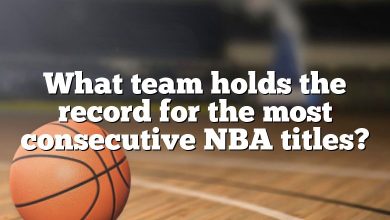 What team holds the record for the most consecutive NBA titles?