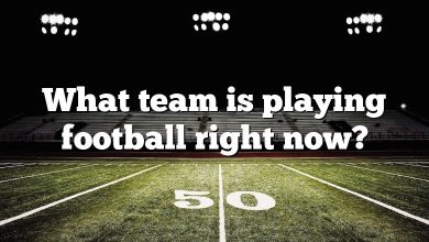 What team is playing football right now?