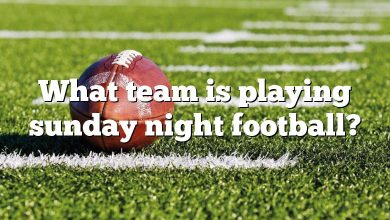 What team is playing sunday night football?