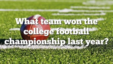 What team won the college football championship last year?