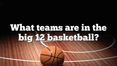 What teams are in the big 12 basketball?