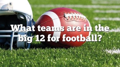 What teams are in the big 12 for football?
