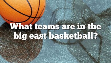 What teams are in the big east basketball?