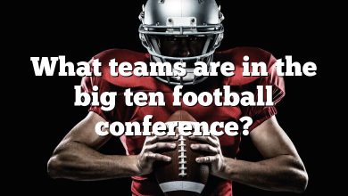 What teams are in the big ten football conference?