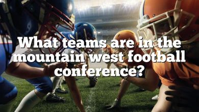 What teams are in the mountain west football conference?