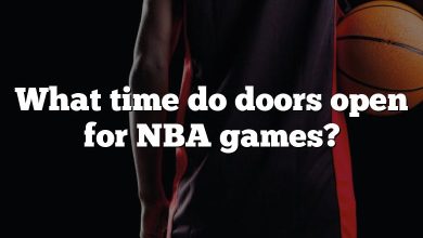 What time do doors open for NBA games?