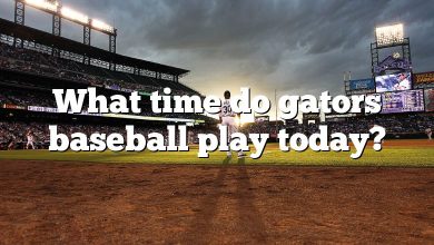 What time do gators baseball play today?