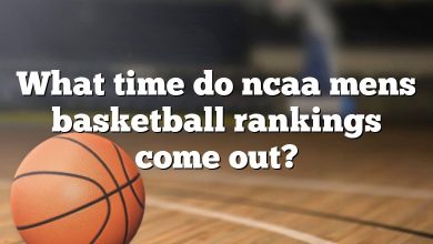 What time do ncaa mens basketball rankings come out?