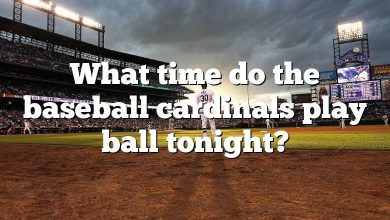 What time do the baseball cardinals play ball tonight?