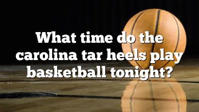What time do the carolina tar heels play basketball tonight?