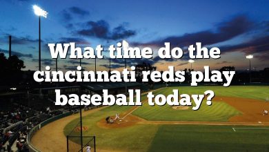 What time do the cincinnati reds play baseball today?