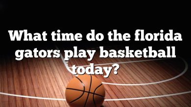 What time do the florida gators play basketball today?